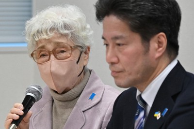 横田早紀江さんら拉致被害者家族会が米国連大使と面会　支援を要請