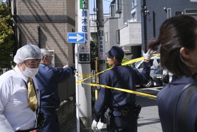 朝の住宅街で「パーン」　迫る車に警官発砲、男性けが　東京・渋谷