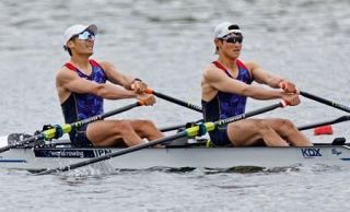 男女軽量級ダブルスカルで五輪へ　ローイングのＡＯ予選