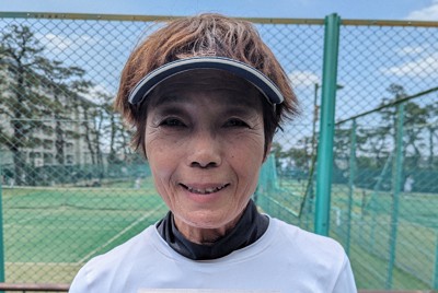 女子75歳以上は竹島哲子が優勝　毎日オープンテニス・ベテランの部