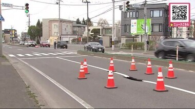 札幌市清田区で”道路陥没”… 穴の深さは少なくとも1メートル以上か 復旧のめど立たず