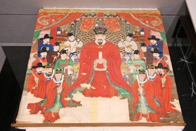 琉球国王の肖像画お披露目　戦後の混乱で国外に…米国で発見