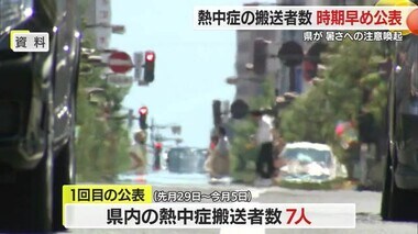 熱中症の救急搬送者数を3カ月早めて5月から公表・県が暑さへの注意喚起を目的に　山形