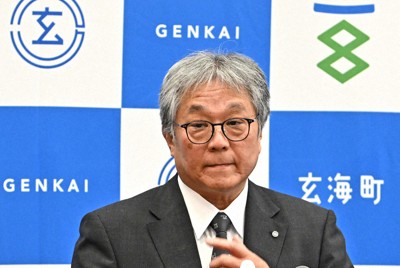 玄海町長「お金目当てではない」　核のごみ調査受け入れで強調