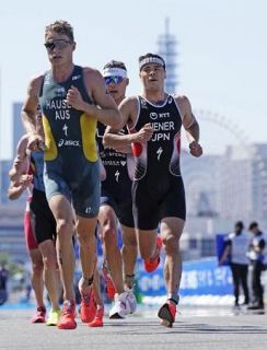 ニナー賢治、パリ五輪有力に　トライアスロン横浜大会