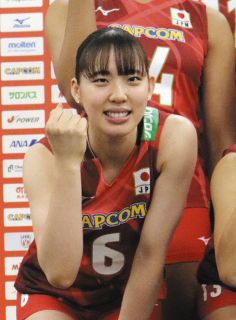 ＜つかめ パリ五輪切符＞女子バレー関菜々巳選手、負けない心でトスに磨き