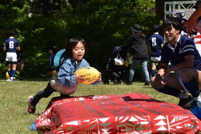 「単独チームで花園に」　創部100年の秋田高ラグビー部がイベント