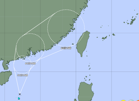 台風に発達か　南シナ海に熱帯低気圧が発生【30日午後3時現在】