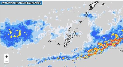 沖縄本島各地の土砂災害警戒情報を全て解除　大雨警報や洪水警報は継続中