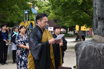 「歴史の風化を恐れなければ」　福岡大空襲79年で慰霊祭