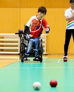 杉村英孝「メダルが目標」　ボッチャ代表が合宿公開