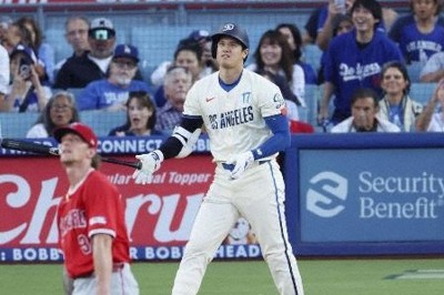 大谷翔平、日本勢最多9度目の週間MVP　大リーグ