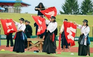 岩手６校のバンカラ応援団が集結　高校野球、開会式で重厚エール