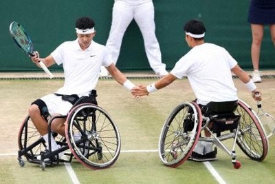 小田凱人、三木拓也組が決勝進出　ウィンブルドン車いすの部