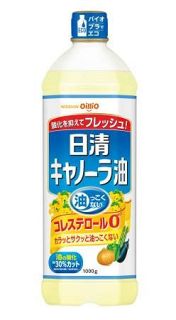 日清オイリオ食用油値上げ　１０月から、家庭用４～７％