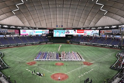 元バスケ女子日本代表の大神雄子さん、都市対抗始球式に登場