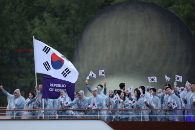 五輪開会式で韓国を北朝鮮とアナウンス　韓国政府、フランスに抗議へ