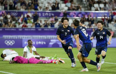 日本2連勝で8強入り決定　マリに1-0　サッカー男子・パリオリンピック