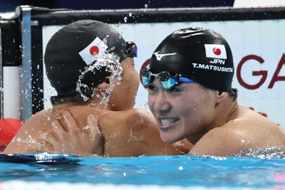 18歳の松下知之が銀　瀬戸大也は7位　男子400m個人メドレー