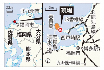 福岡・志賀島で浮き具に乗った子ども2人が沖に流される　男児が重体