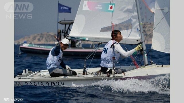 新種目「セーリング混合470級」　岡田・吉岡組が4レース終え1位【パリオリンピック2024】