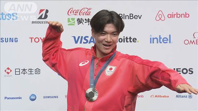 【メダリスト会見】競泳　18歳・松下知之選手が「銀」　自己ベスト1秒以上更新