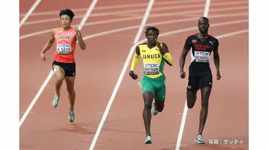 パリ五輪　陸上男子400m予選　佐藤拳太郎は1組目5位　