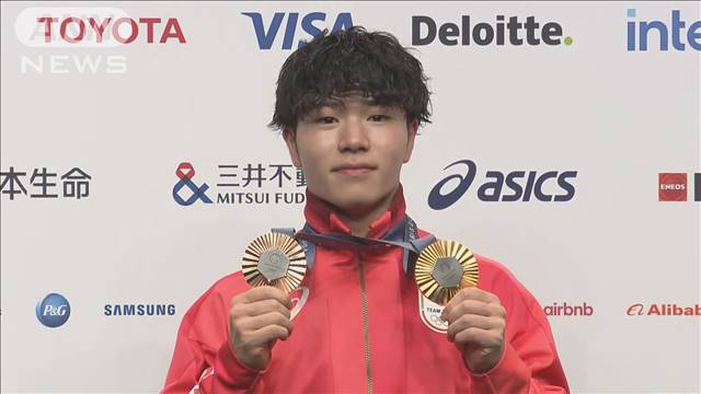 【メダリスト会見】岡慎之助（20）体操3冠　52年ぶり快挙！