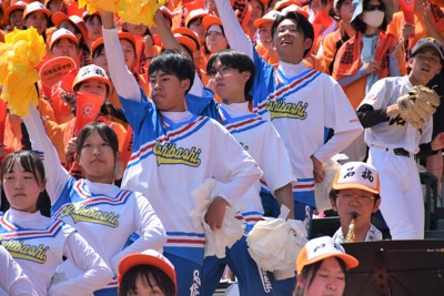 男子チアも甲子園デビュー、初勝利を後押し　石橋　夏の甲子園