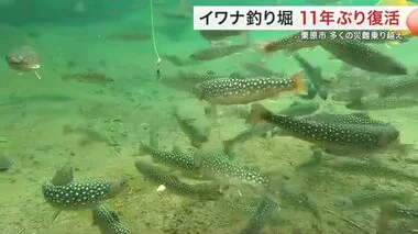 名物のイワナの釣り堀が１１年ぶり復活 内陸地震や原発事故で再開できず〈宮城・栗原市〉