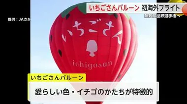 “いちごさんバルーン”でブランドイチゴをPR 熱気球世界選手権に出場【佐賀県】