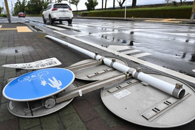 鹿児島で停電、宮崎で突風…台風10号で九州に被害　けが人相次ぐ