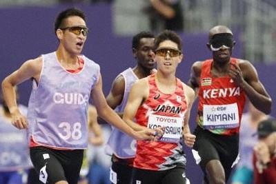 陸上5000メートル、唐沢剣也が2大会連続銀　パリ・パラリンピック