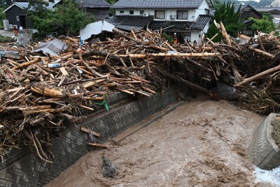 動画撮影後「家が消え、車は流された」　輪島・塚田川の氾濫映像