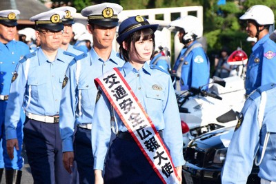 小西桜子さんが埼玉の交通安全広報大使に　「譲り合いの気持ちを」