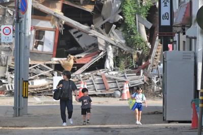 石川・輪島でこども園が再開　豪雨で休園、園児ら再会に喜び