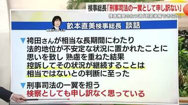 「ねつ造と断じたことには強い不満」　袴田巖さんの再審無罪を受け控訴断念も畝本直美 検事総長は談話で…