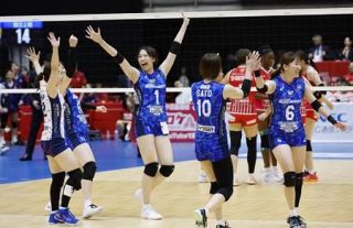 埼玉上尾、広島Ｔなど勝つ　バレーＳＶリーグ初戦