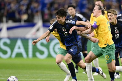 日本、豪州と引き分けて連勝止まる　サッカーW杯アジア最終予選