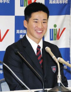 親子2代ヤクルトのプロ野球選手へ　健大高崎の田中陽翔選手、ドラフト会議で4位指名　あこがれは宮本慎也さん