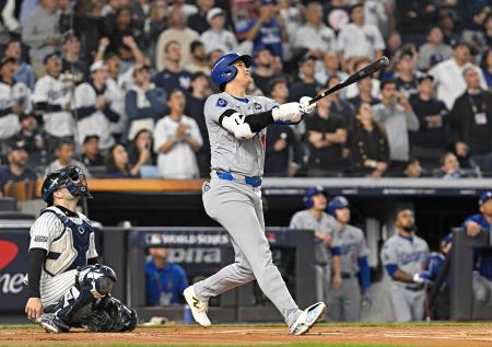 第５戦、大谷は三回まで無安打　４年ぶりＷＳ制覇へあと１勝