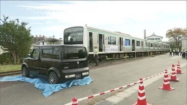 列車と車の踏切事故を想定した訓練　ＪＲ東日本が実施　いち早く列車の運転再開目指す＜福島・郡山市＞