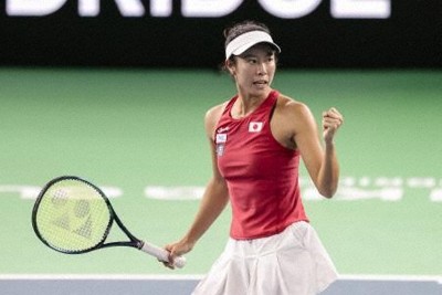 女子テニス、日本が8強入り　国別対抗戦ビリー・ジーン・キング杯