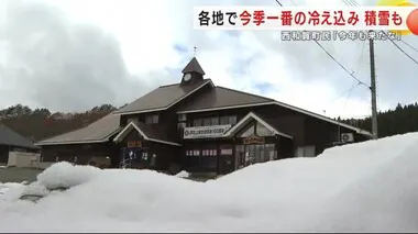 「今年もきたな…」内陸で初めての積雪　今シーズン一番の冷え込み　岩手県