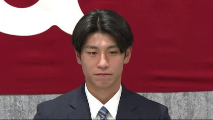 巨人ドラフト育成１位　富士大学・坂本達也捕手が球団と仮契約　岩手・花巻市　