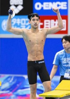 村佐が高校新で２００自Ｖ　競泳ジャパン・オープン