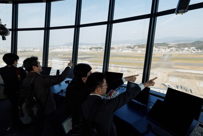 福岡空港の新管制塔、国内2番目の高さ90.9m　5日運用開始