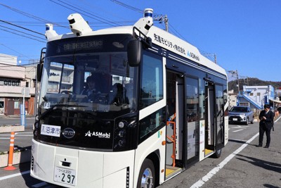 静岡・沼津で自動運転バスの実証運行開始　無料、15日まで