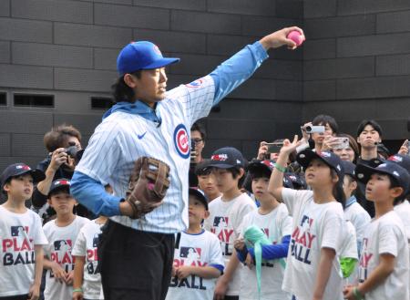 今永、小学生の挑戦後押し　「人生に２連敗ない」