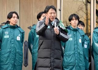 箱根２連覇へ、青学大が壮行会　原監督「昨年と比べ非常にいい」